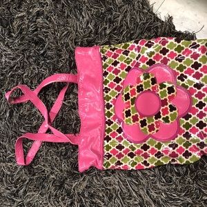 Multi color floral purse